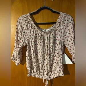 NWT floral off the shoulder top